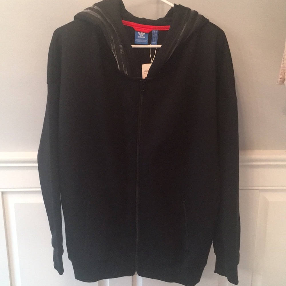 adidas originals hooded zip up